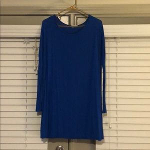 Blue piko style dress